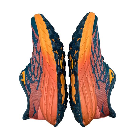 Hoka One One Speedgoat 5 Women’s SZ 10B Trail Running Shoes Blue Orange 1123158 - Picture 8 of 13